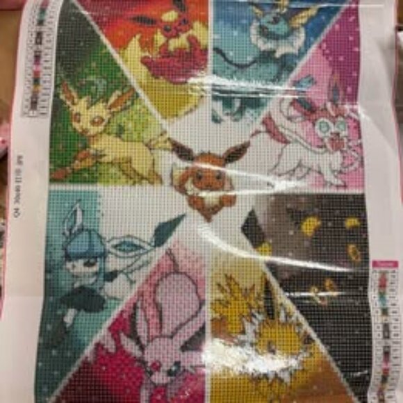 Pokémon Diamond Painting Kit 30x40cm ⭐2 for $12⭐ - Picture 1 of 1